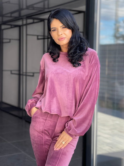 Costum MONA SOFT - Roz Purpuriu