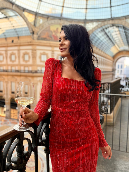 Rochie Brigitte - Rosu