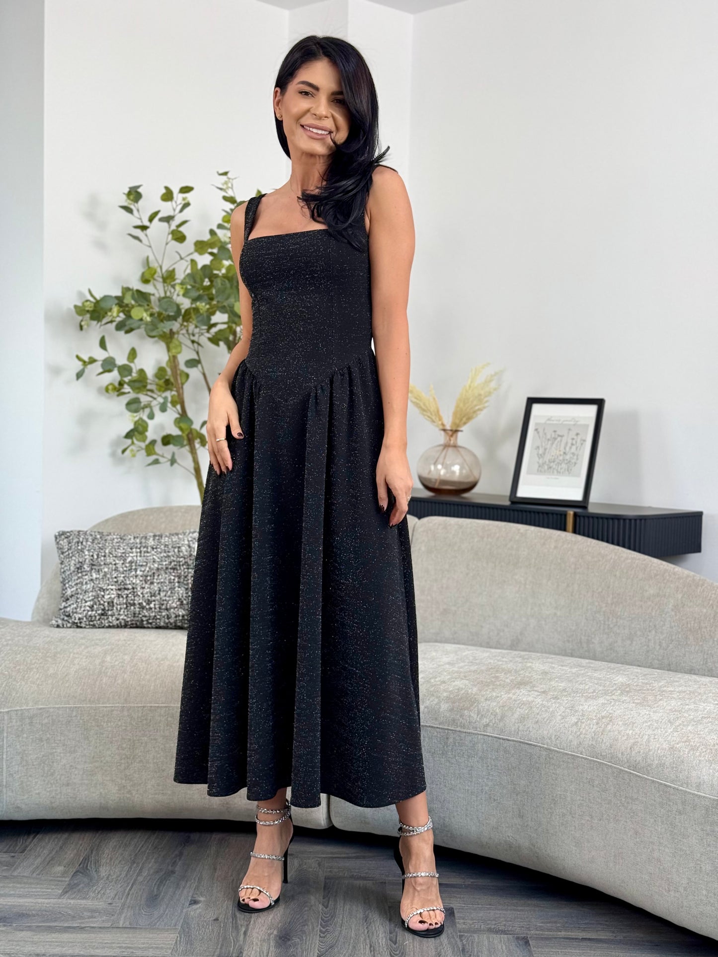 Rochie Noire - Glitter Black