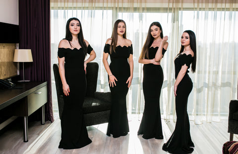 Rochie lunga ANNA - NEGRU