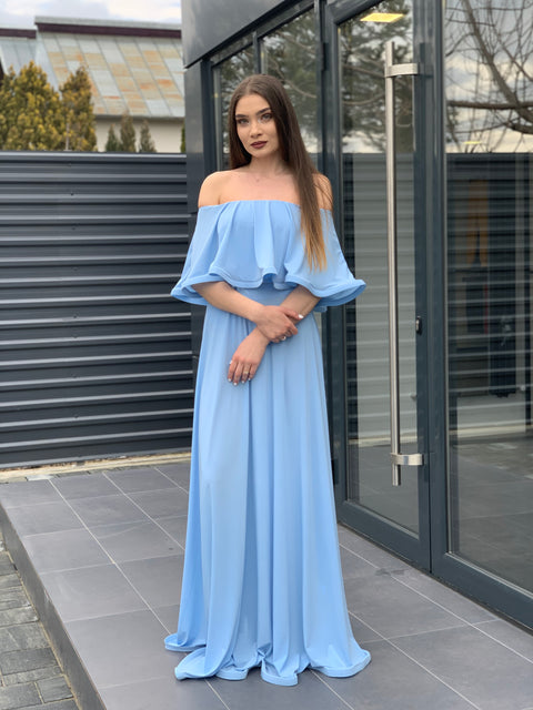 Rochie Lunga ELIZA - Baby Blue