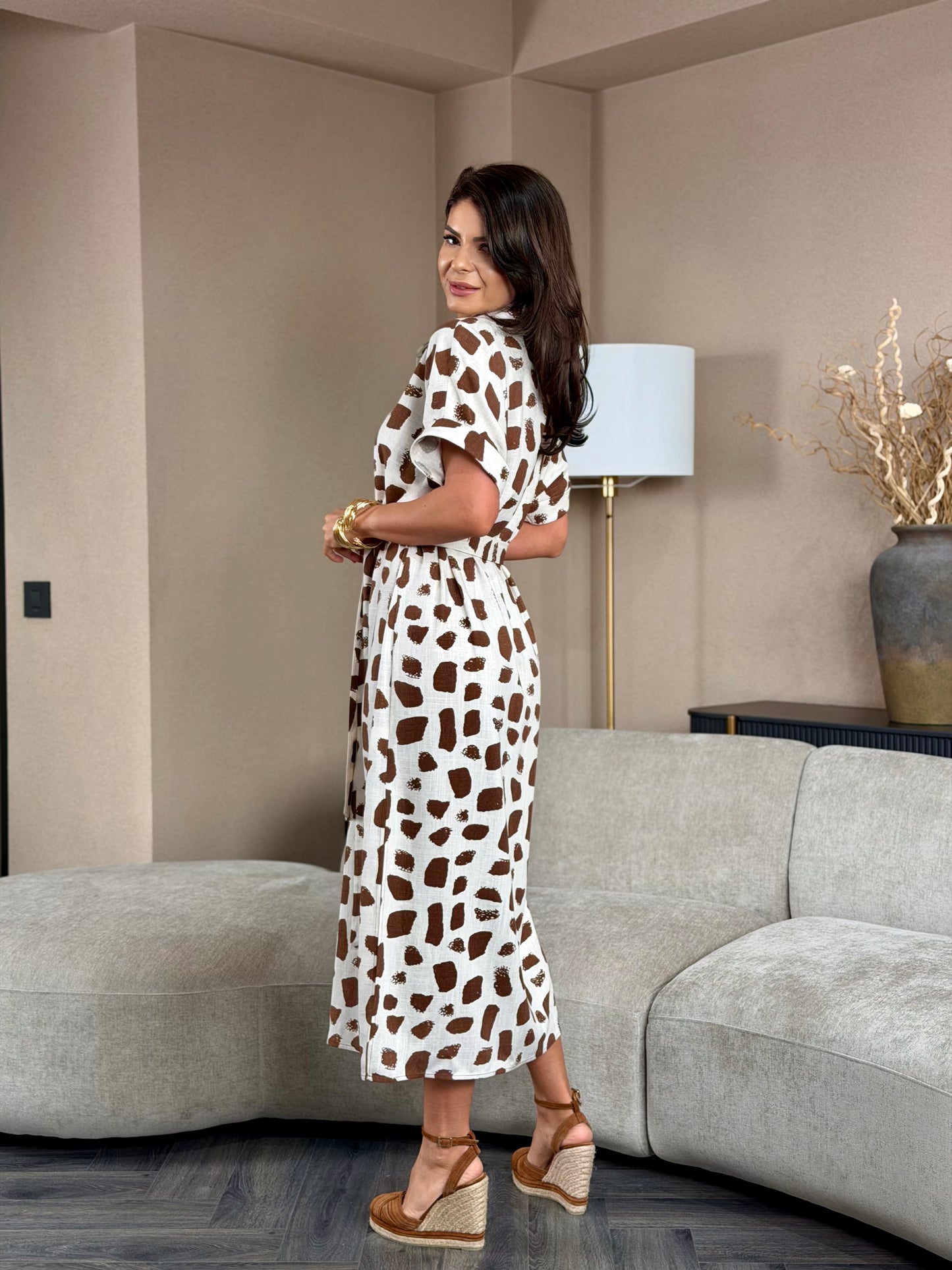 Rochie Cammy - Natural Print