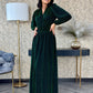 Rochie Rimma Long - Glitter Green