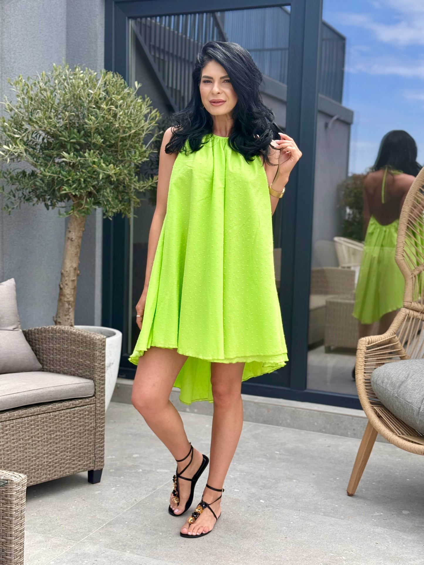 Rochie Eclipse - Verde Neon