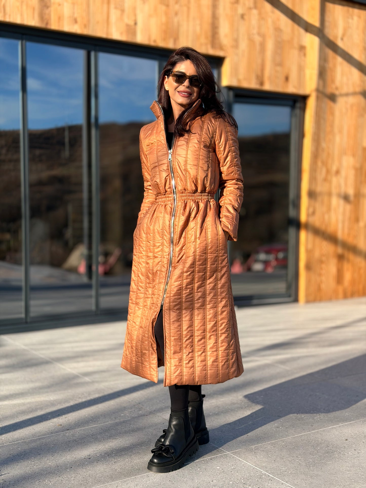 Geaca Rain - Caramel