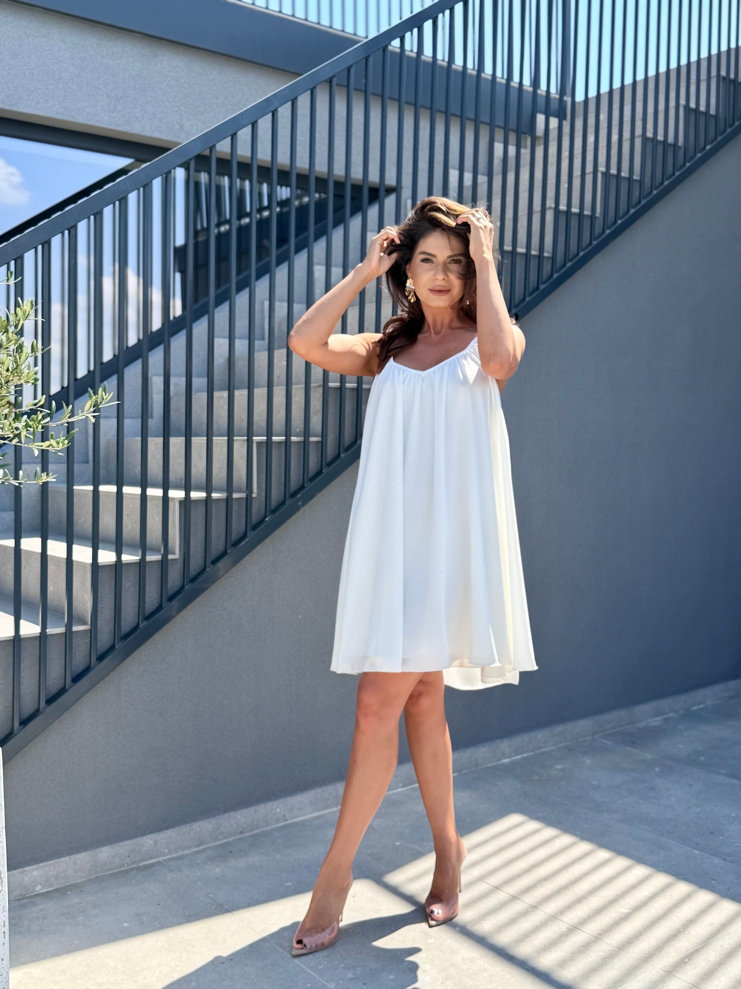 Rochie Voille - White