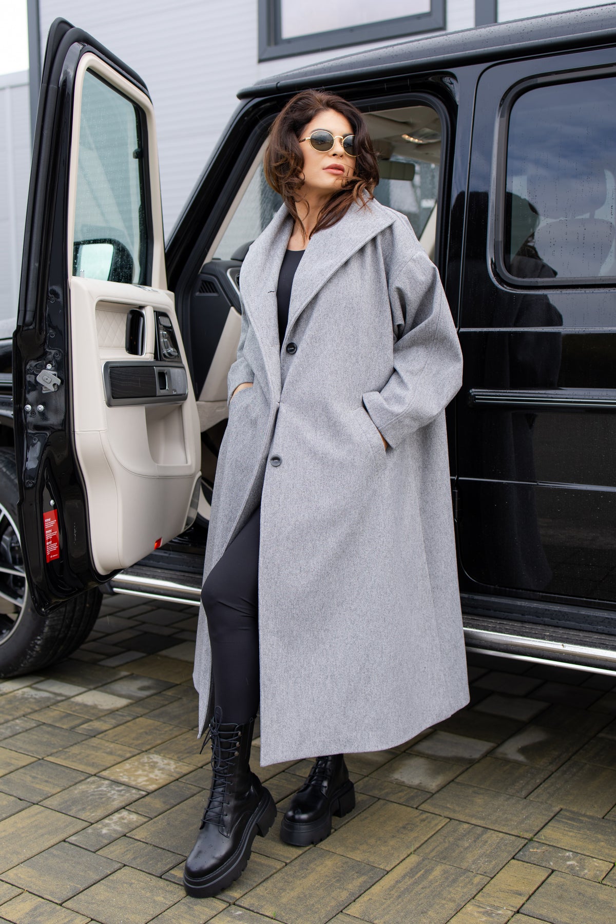 Palton Oversize - Stone Gray