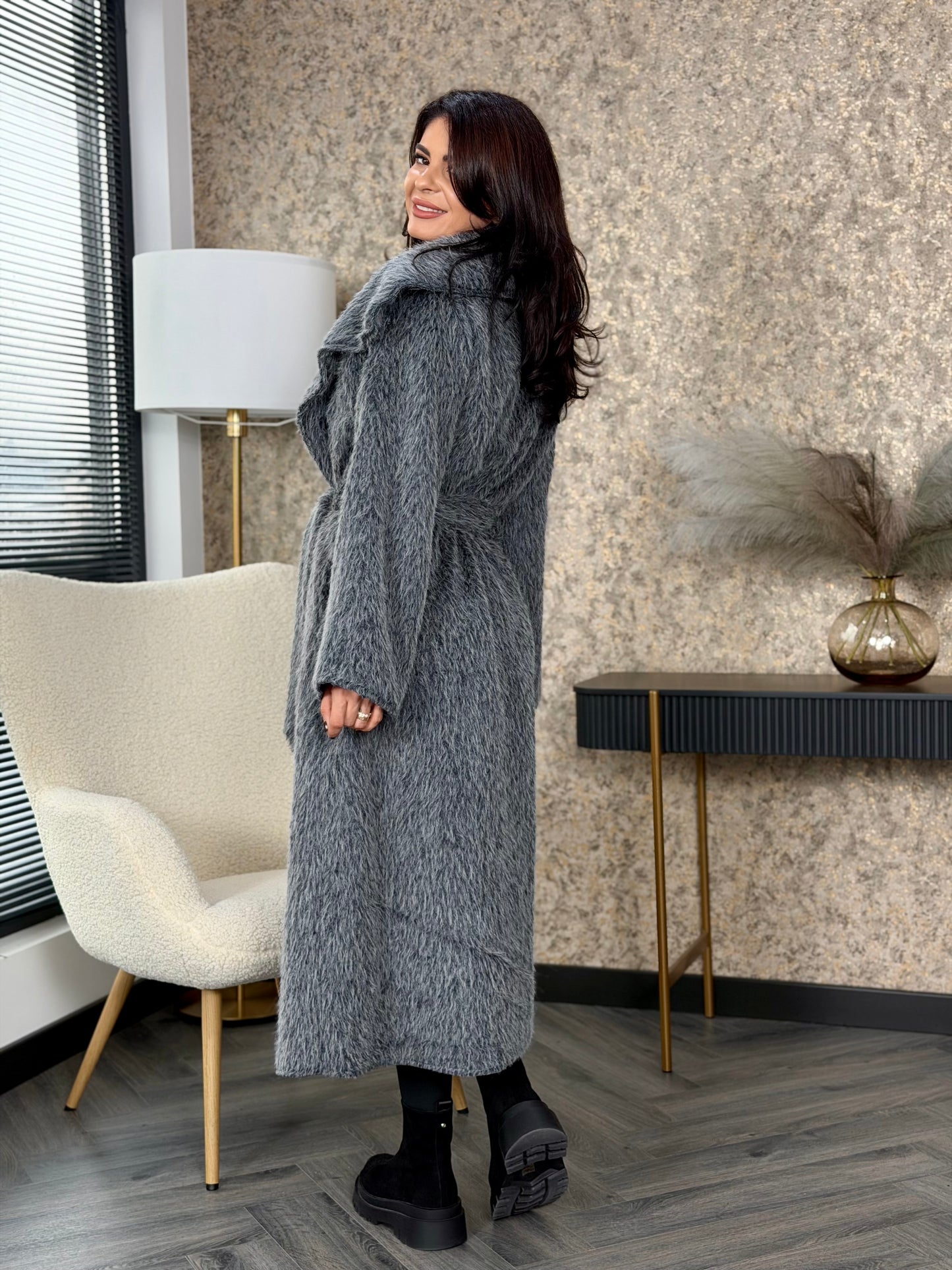 Palton Luvia - Smoke Gray