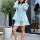 Set Muselina Indira - Blue Mint
