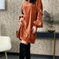 Rochie Cellie - Terracotta Velvet