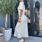 Rochie Casia - Alb Ivoire
