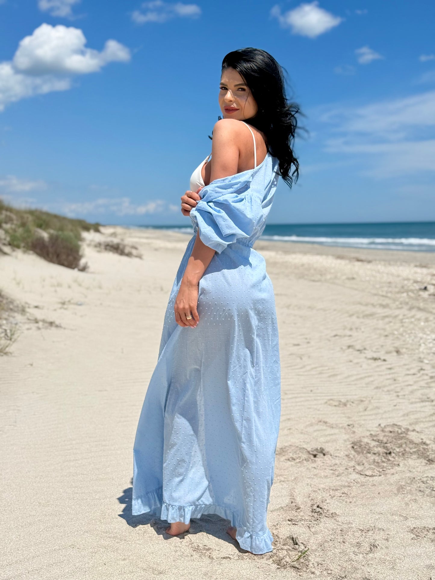 Rochie de Plaja Azure - Baby Blue