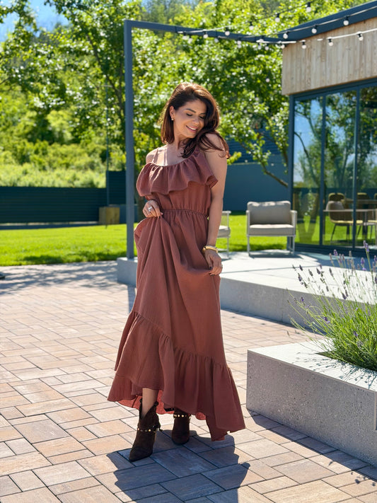 Rochie Rozalia - Chocolate