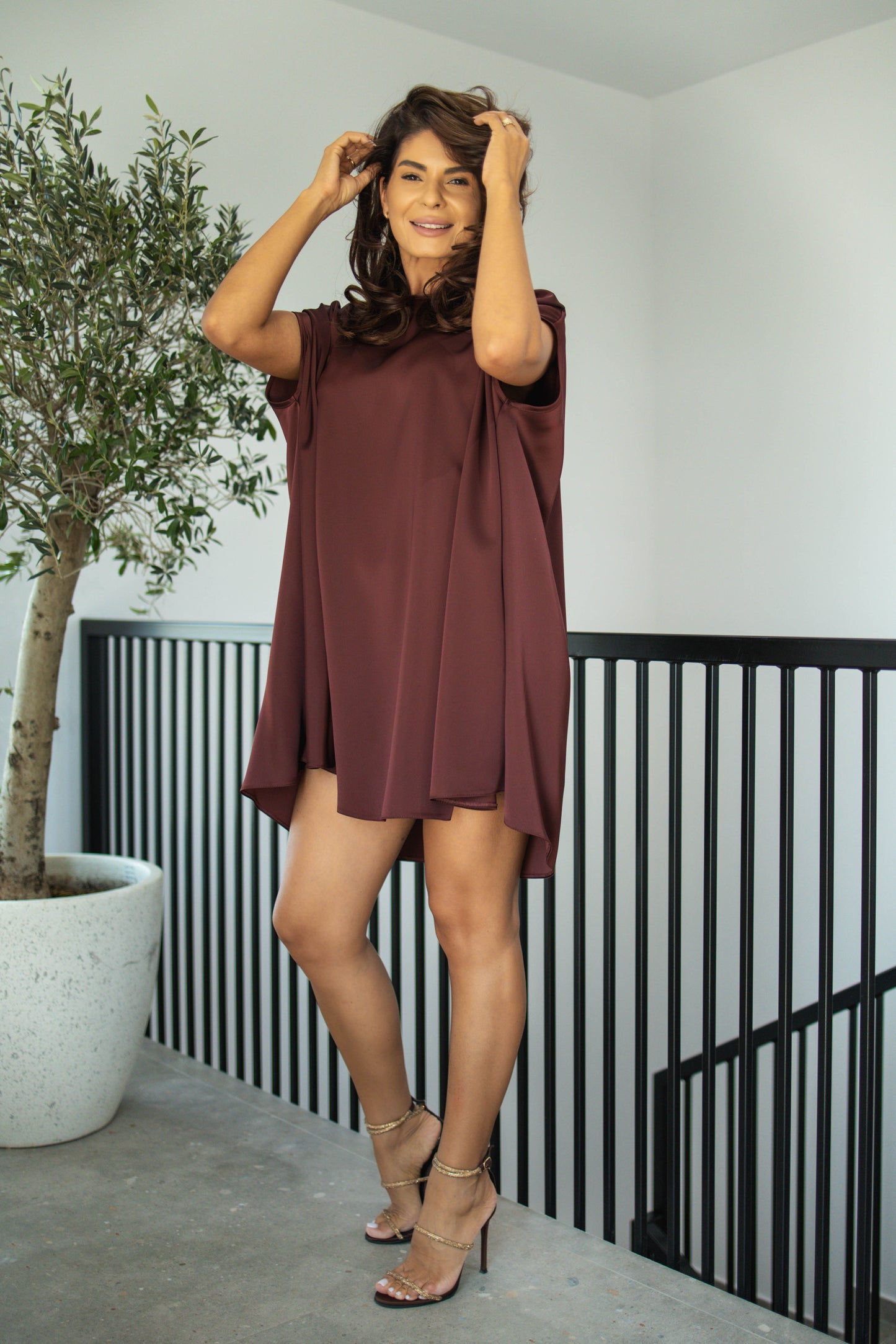 Rochie Bellagio - Cocoa Smoke