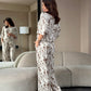 Set Maja - Beige Brush Print