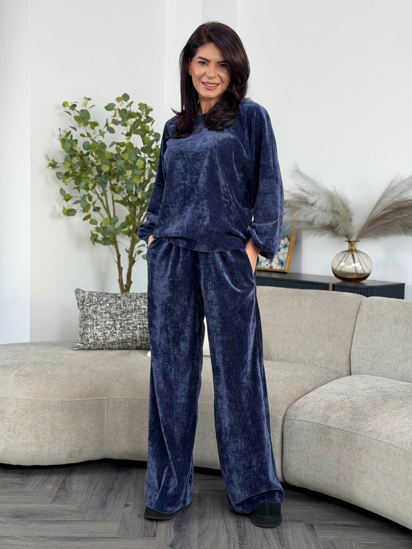 Set Arles - Steel Blue Velvet