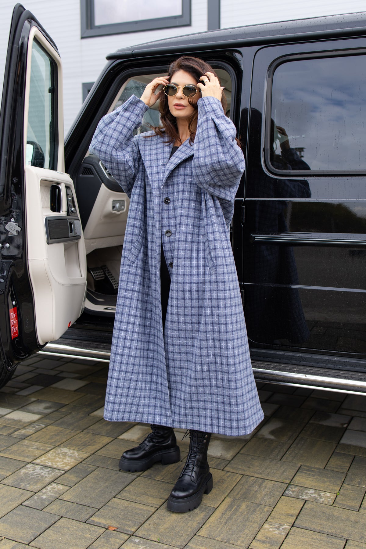 Palton Oversize - Blue Grey