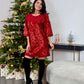 Rochie Christmas - Festive Red