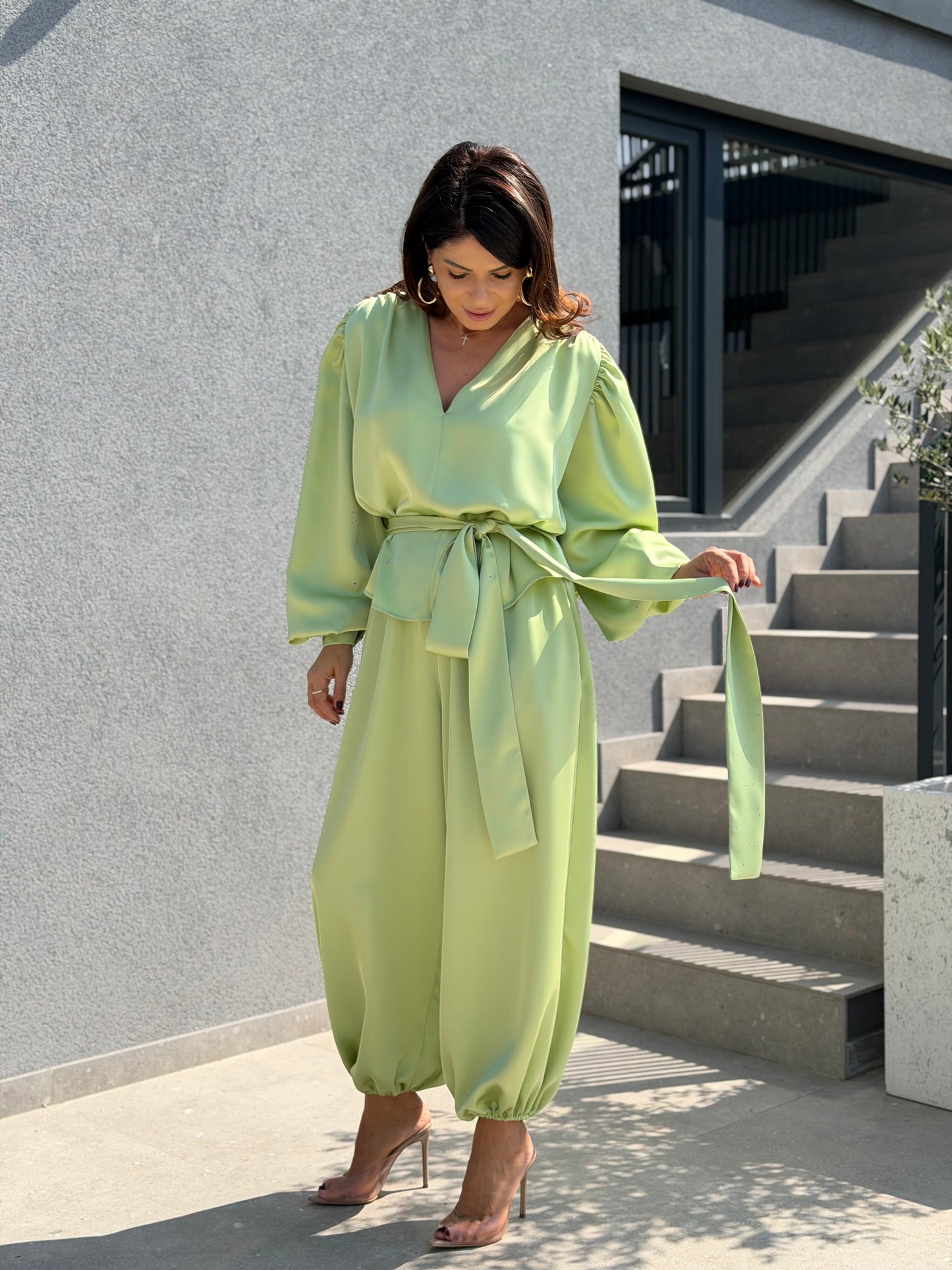 Costum Perla - Soft Pistachio