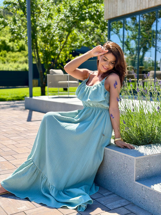 Rochie Rozalia - Sage