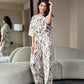 Set Maja - Beige Brush Print