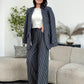 Costum Beth - Navy Pinstripe