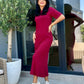 Rochie Casia - Bordo