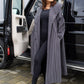 Palton Oversize - Grey Stripes