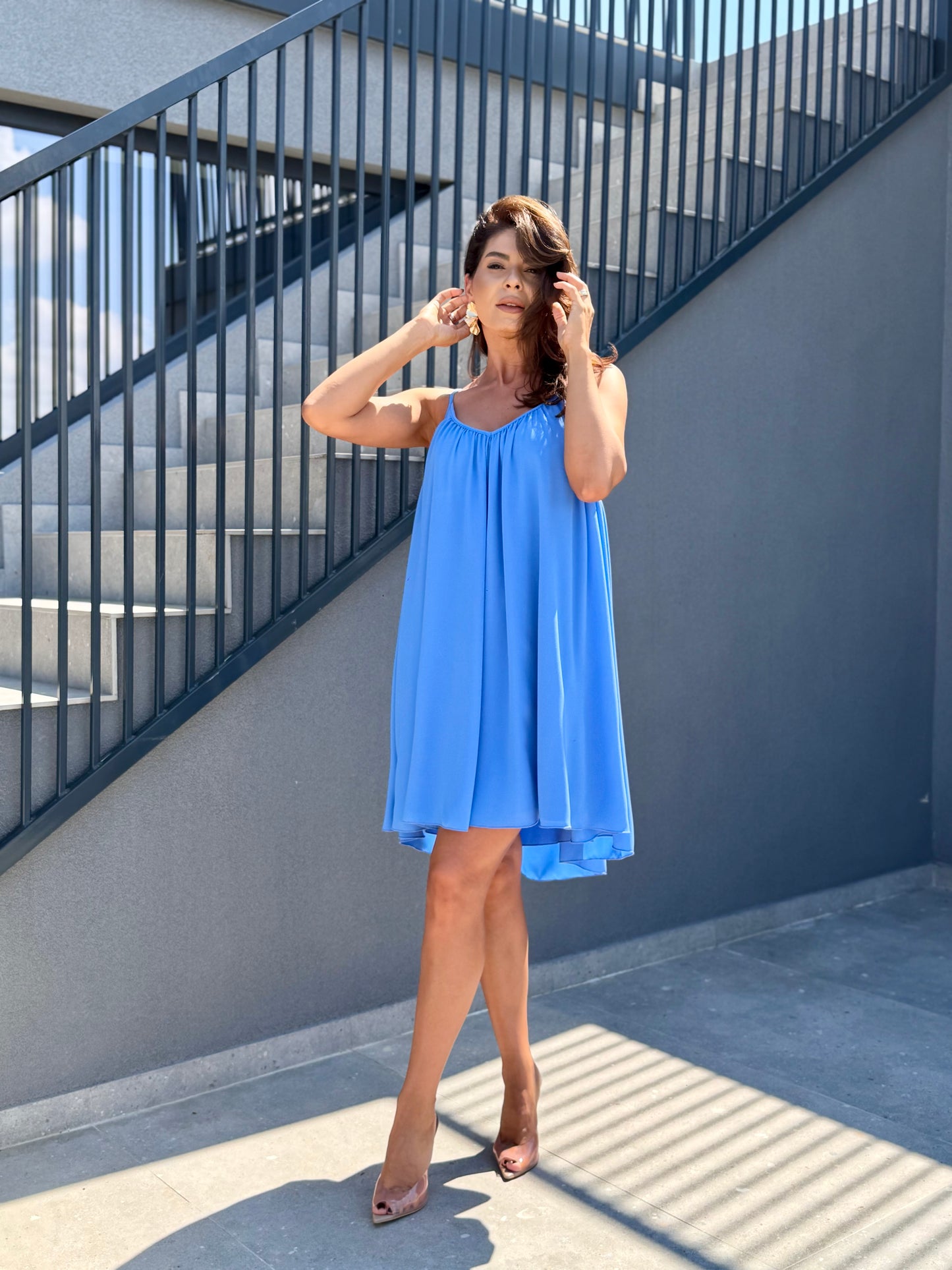 Rochie Voille - Azure