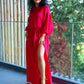 Set Muselina Adalin - Rosu