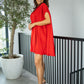 Rochie Bellagio - Coral Red