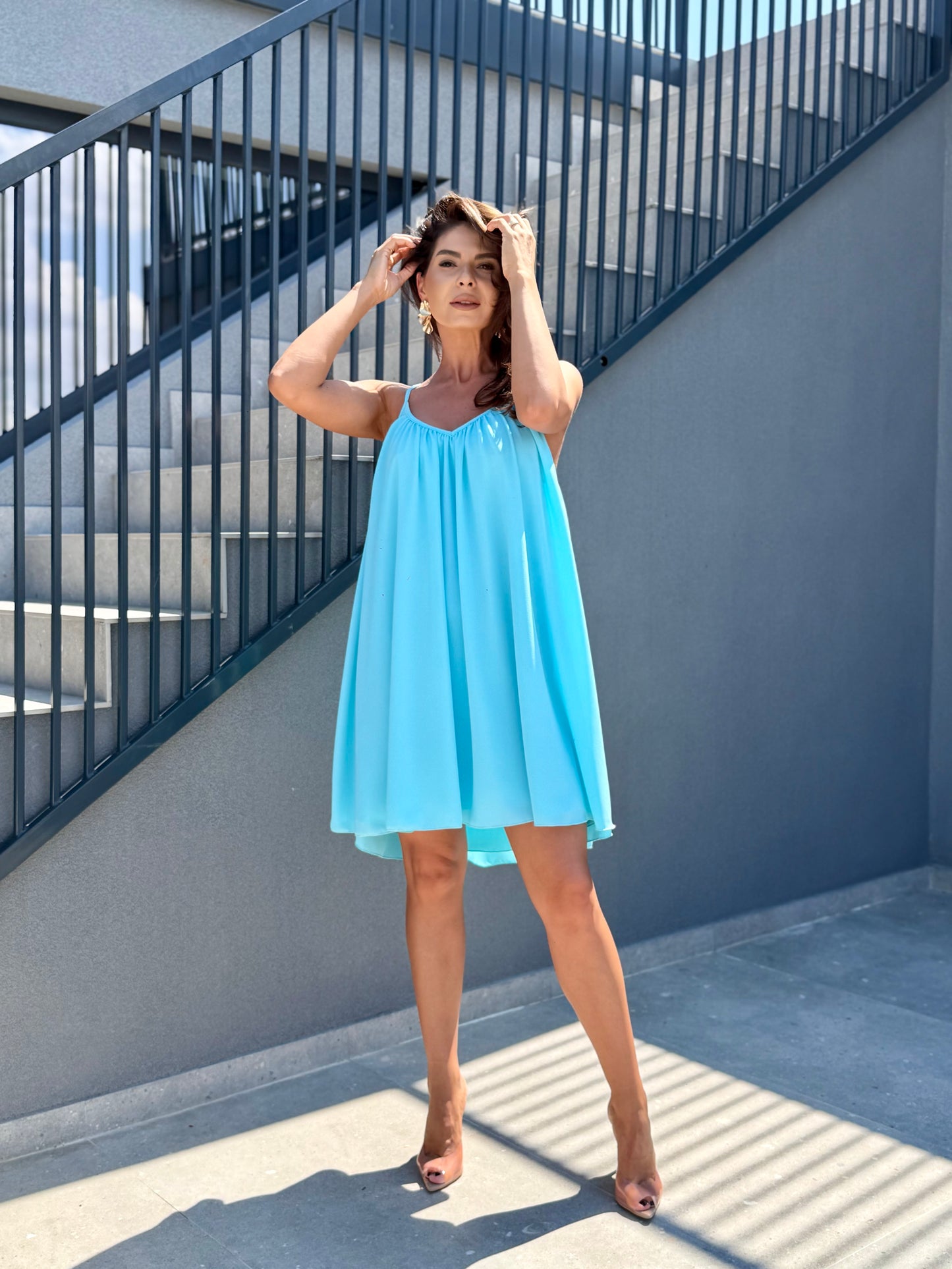 Rochie Voille - Turquoise