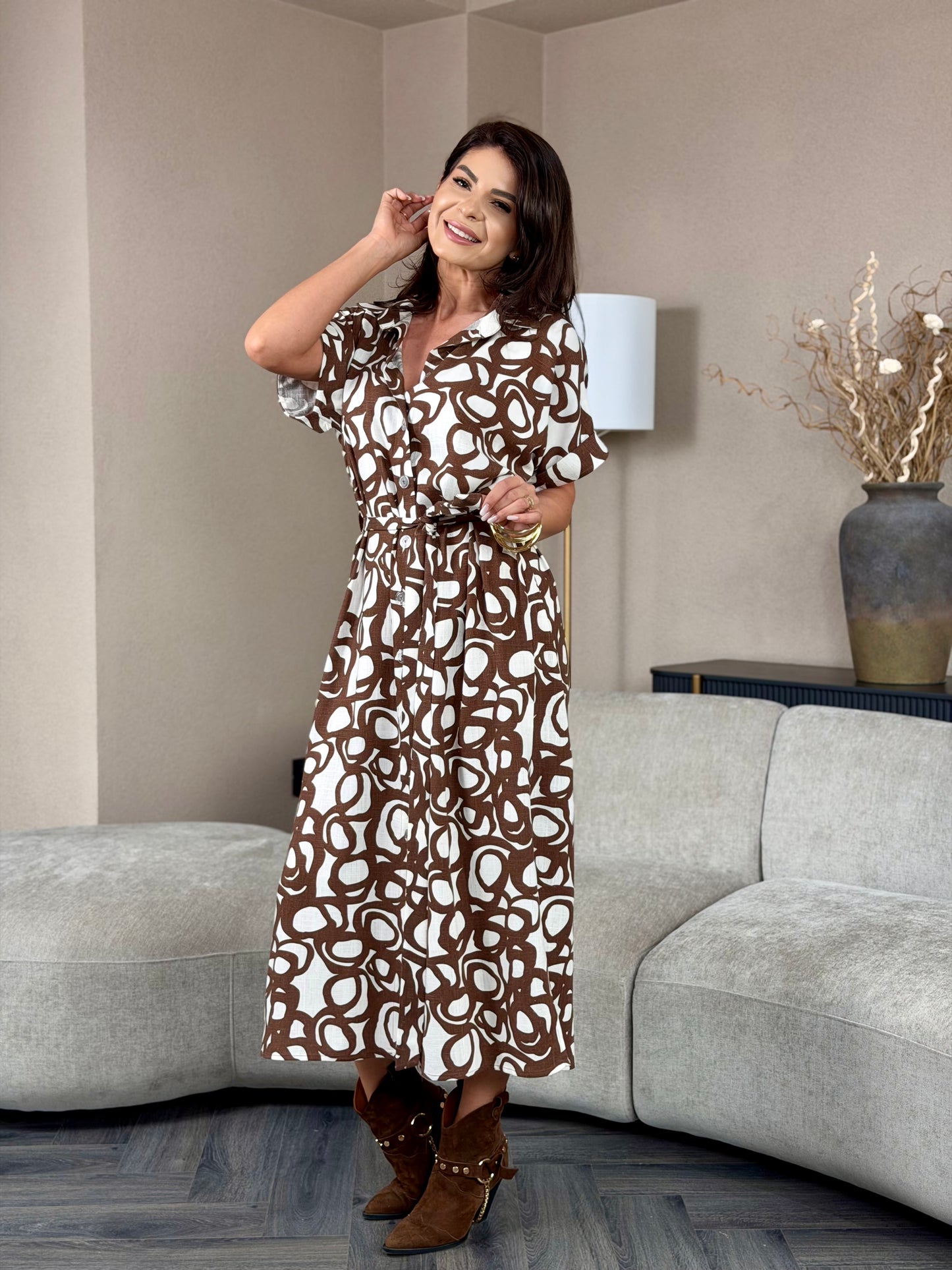 Rochie Cammy - Desert Sand Print