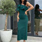 Rochie Soleil - Verde Inchis
