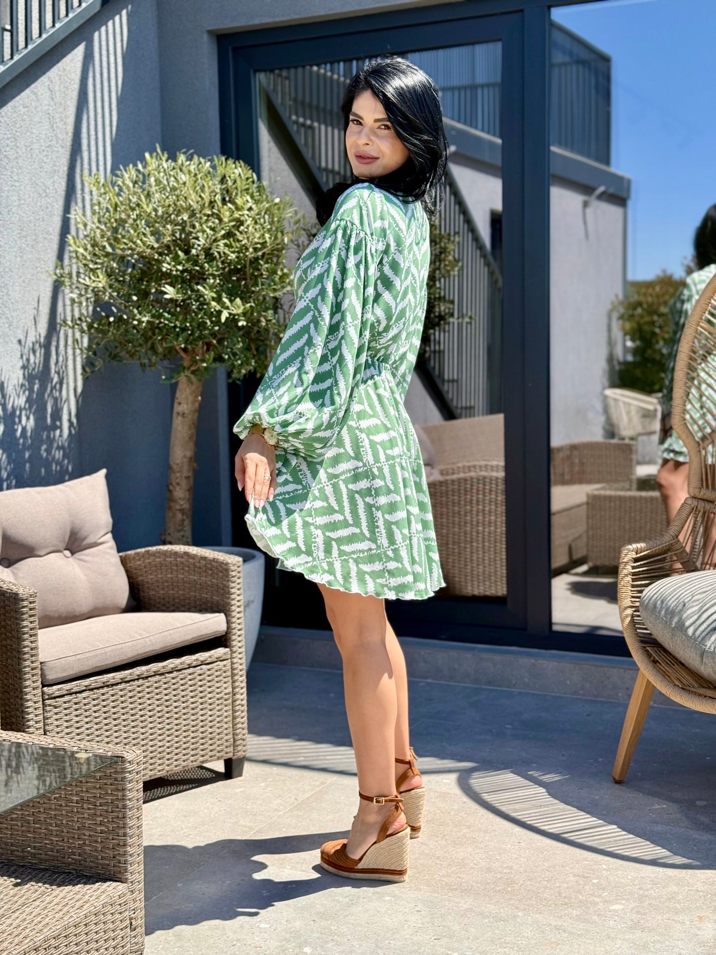 Rochie Arina -  Green Forest