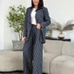 Costum Beth - Navy Pinstripe
