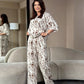 Set Maja - Beige Brush Print