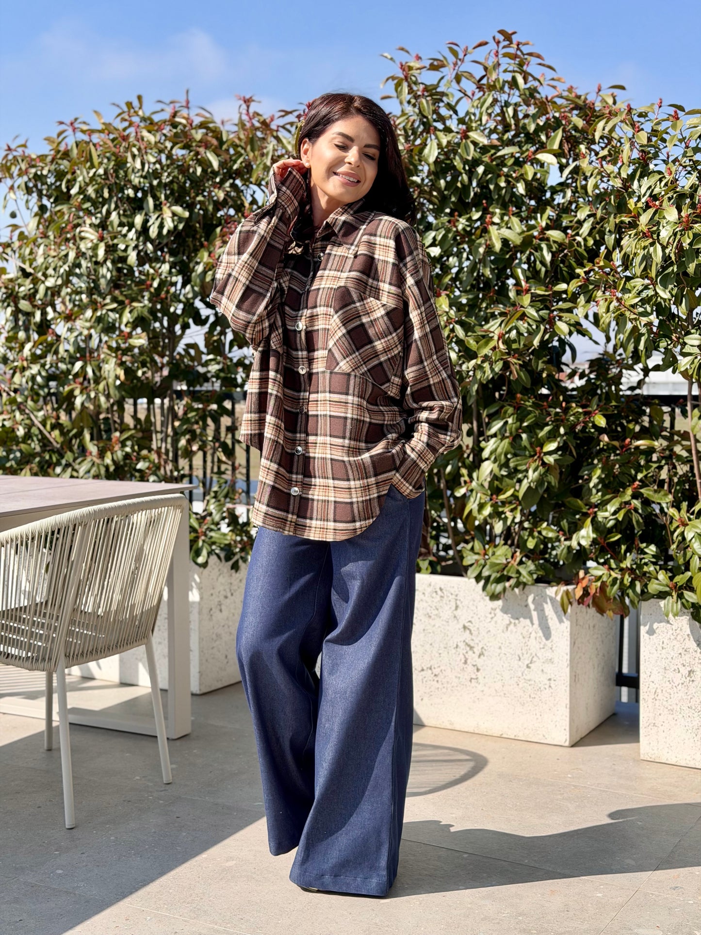 Camasa Oversize - Chocolate