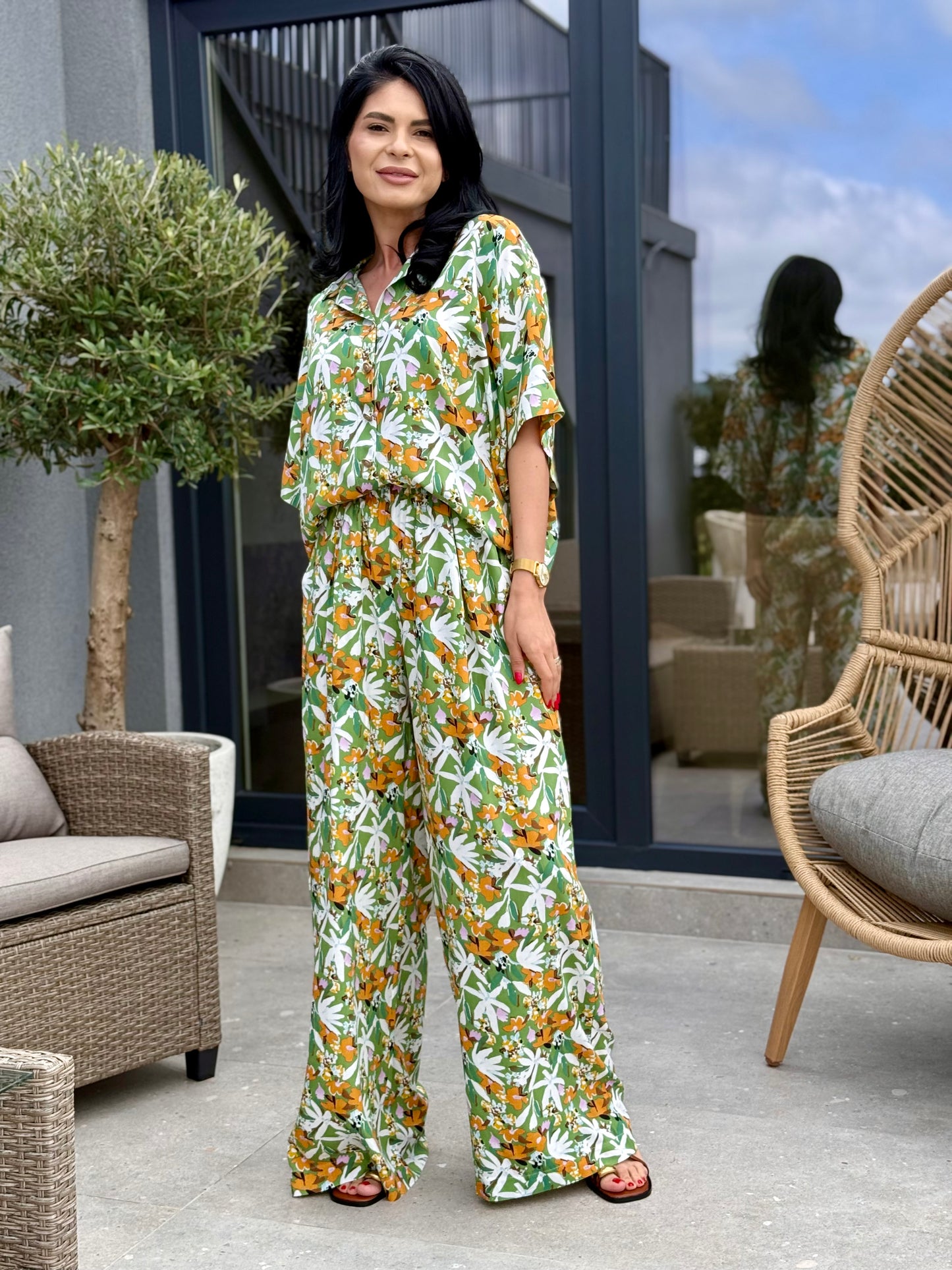 Costum Flower - Tropical Green