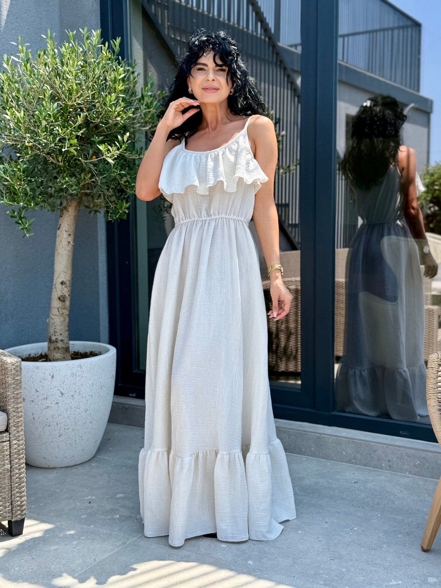 Rochie Rozalia - Alb Ivoire