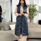Vesta Spring - Navy Asymmetric Lines