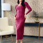 Rochie Florence - Berry Velvet