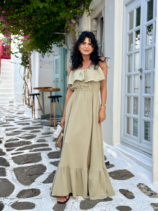 Rochie Rozalia - Olive