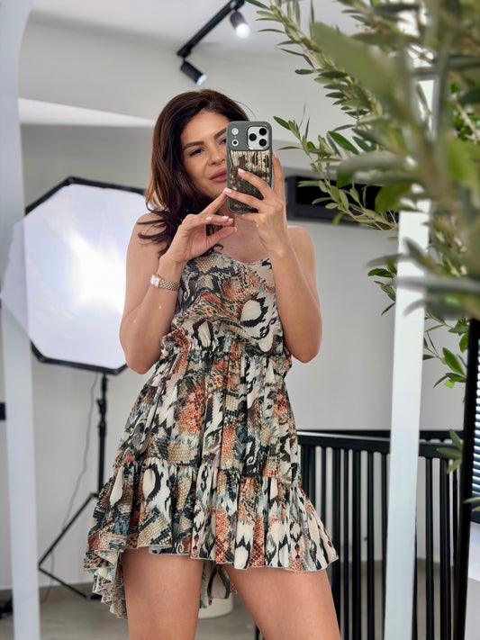 Rochie Mia - Print Snake