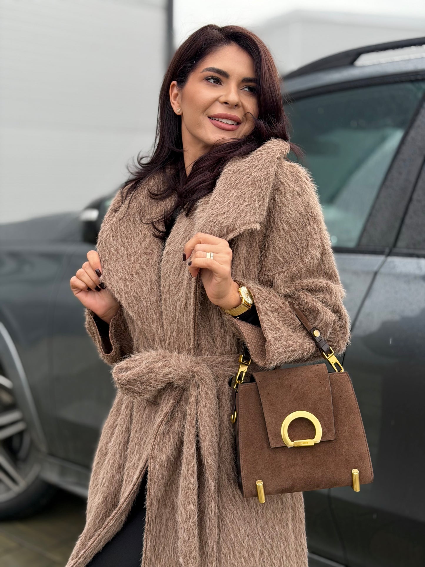 Palton Luvia - Mocha Sand