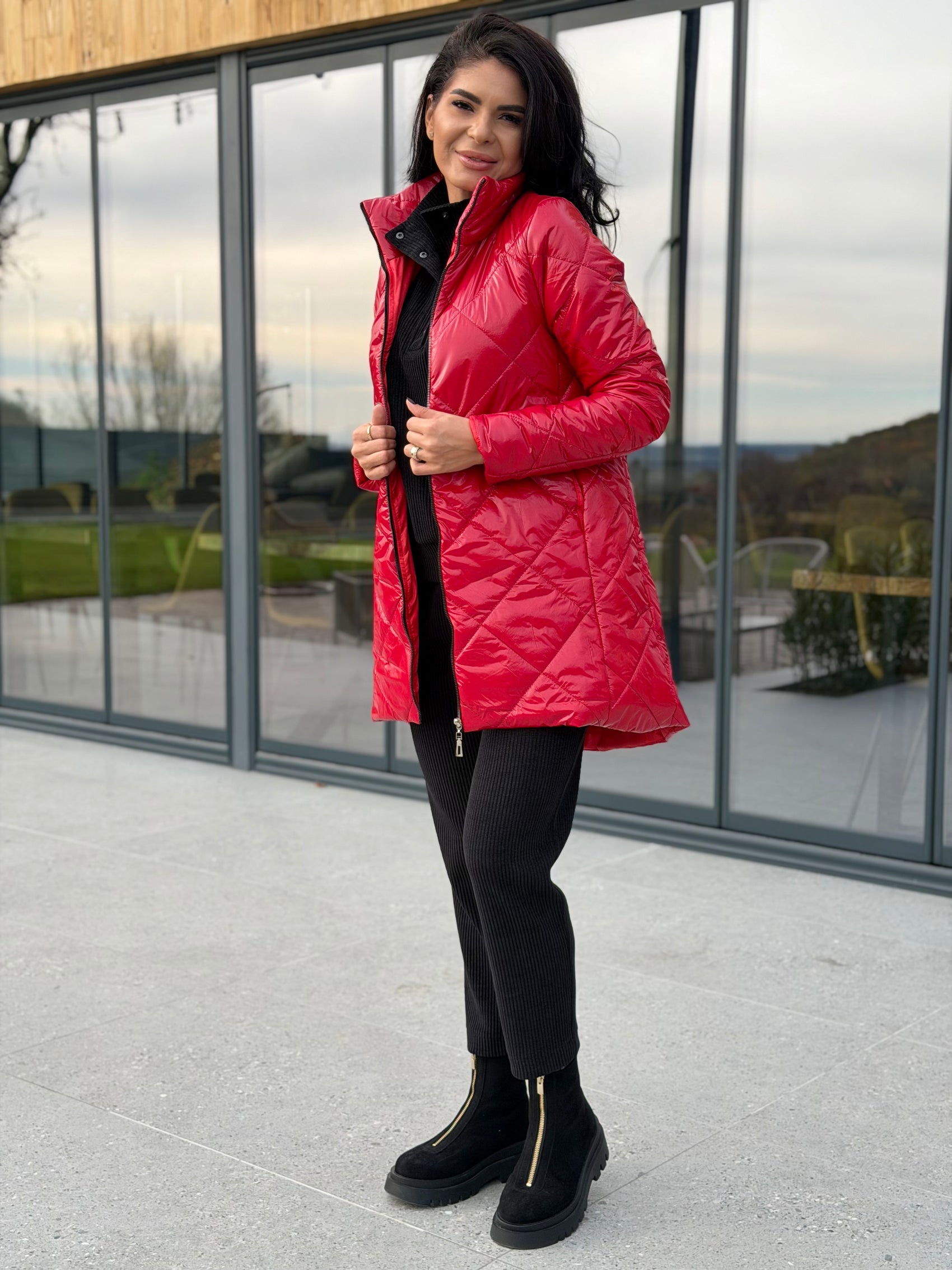 Geaca Amelia - Cherry Red