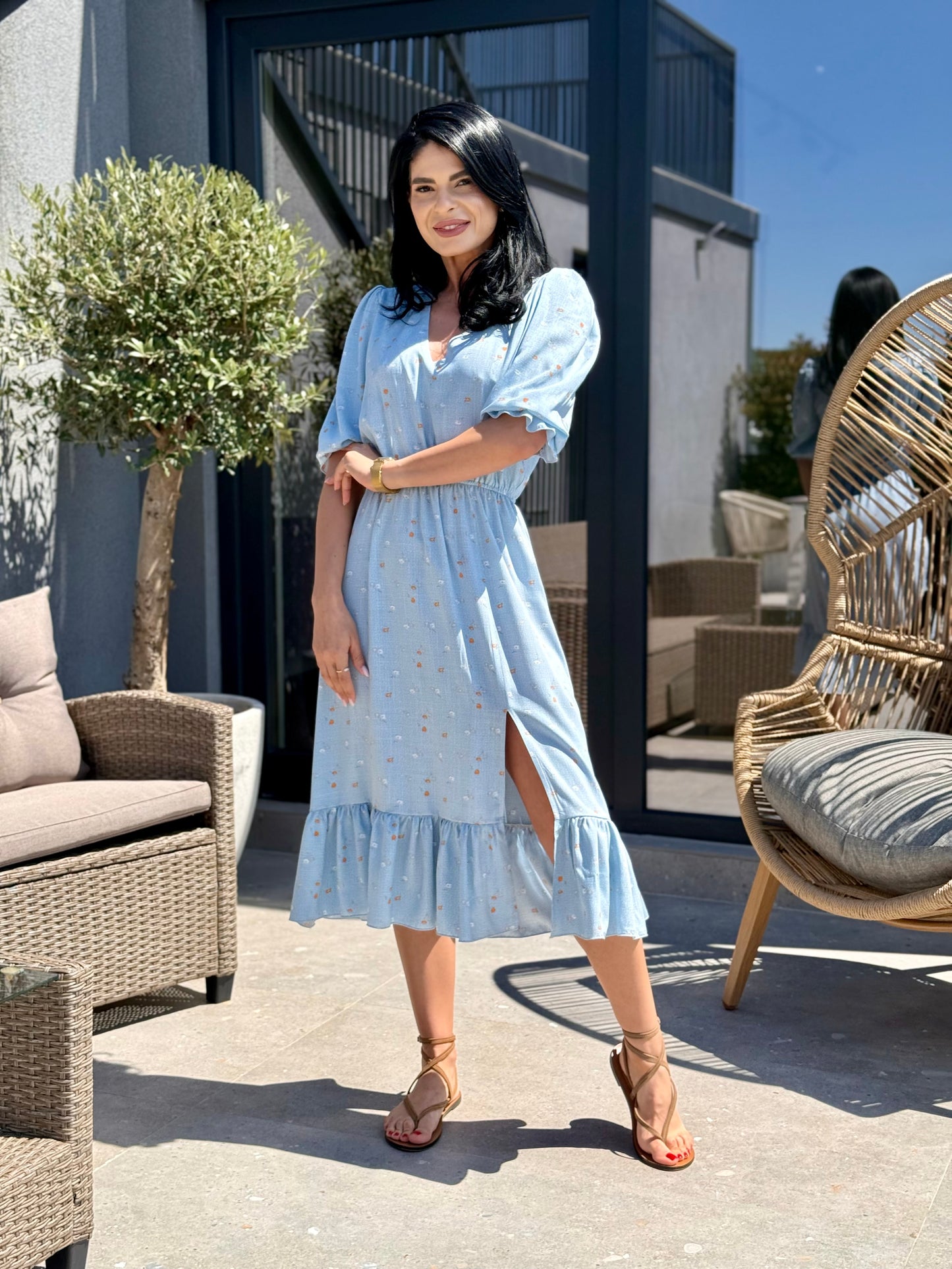 Rochie Nova - Baby Blue Flower