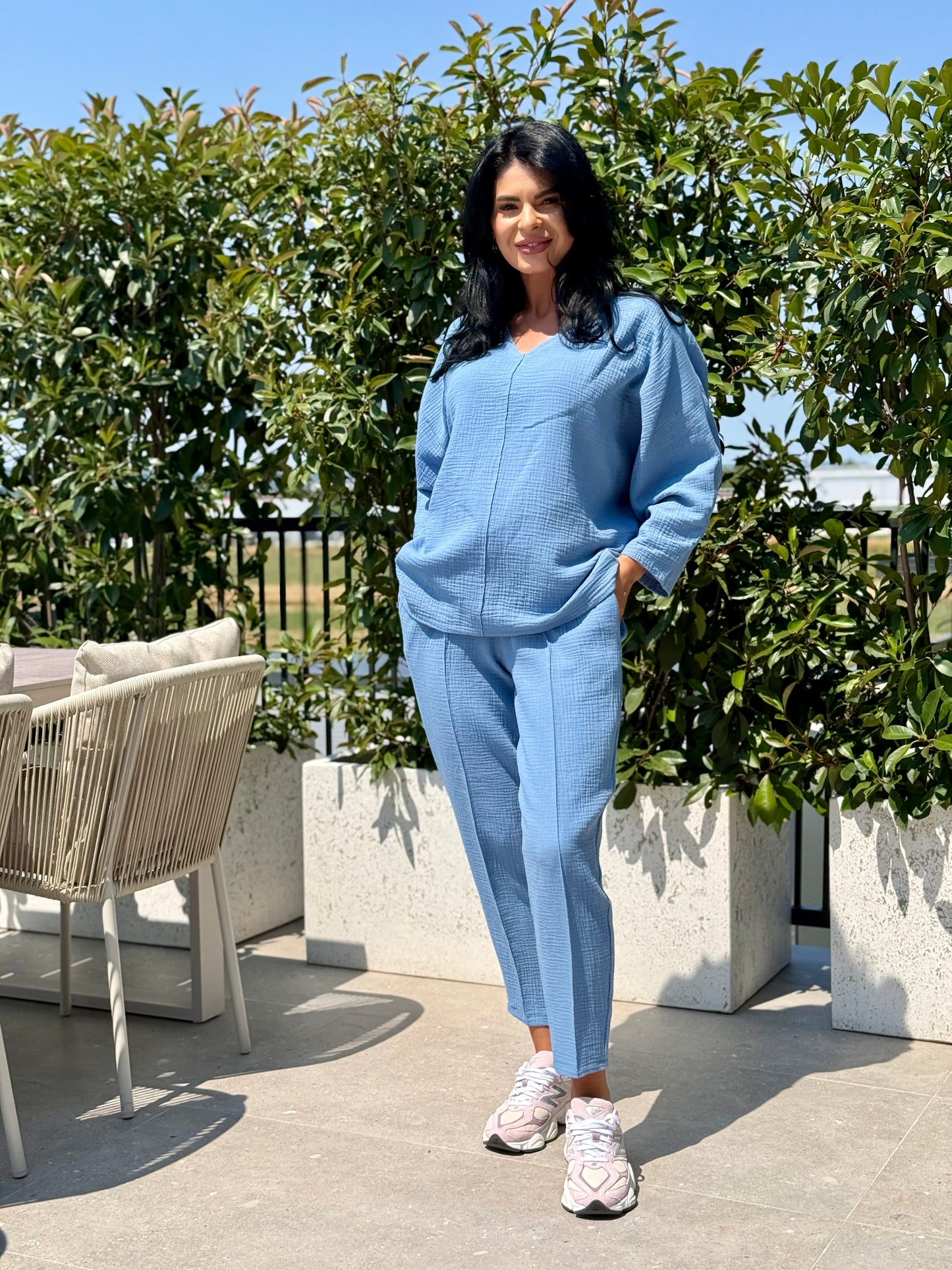 Set Muselina Vera - Dark Blue