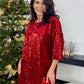 Rochie Christmas - Festive Red