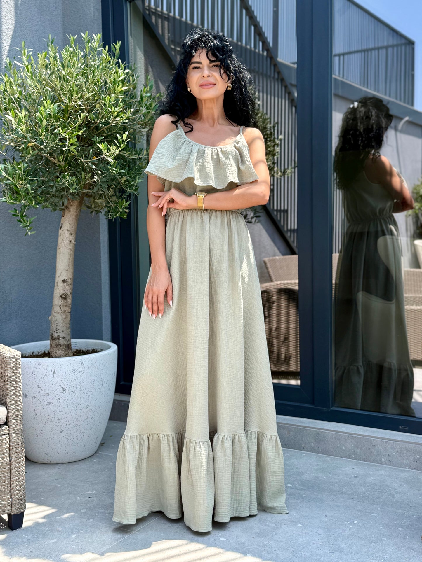 Rochie Rozalia - Olive